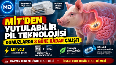 MIT’ten yutulabilir pil: Vücutta üç gün çalışıp zamanla çözünebiliyor