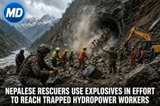 Nepalese Rescuers Use Explosives in Effort to Reach Trapped Hydropower Workers