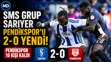 SMS Grup Sarıyer, Pendikspor’u 2-0 yendi: Pendikspor 10 kişi kaldı