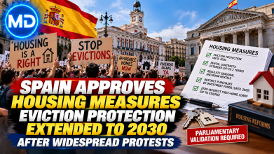 Spain Imposes Anti-Eviction Ban and Housing Reforms Following Widespread Protests