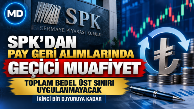SPK’dan pay geri alımlarında toplam bedel üst sınırına geçici muafiyet