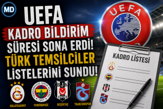 UEFA kadro bildirim süresi sona erdi: Türk temsilciler listelerini sundu