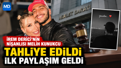 İrem Derici’nin nişanlısı Melih Kunukçu tahliye edildi: İlk paylaşım geldi