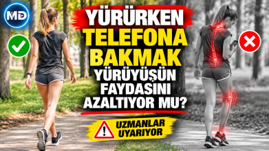 Yürürken telefona bakmak yürüyüşün faydasını azaltıyor mu?