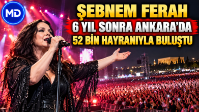 Şebnem Ferah, 6 yıl sonra Ankara’da 52 bin hayranıyla buluştu