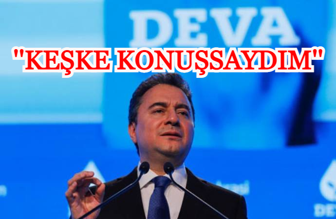 Ali Babacan pişmanlığını anlattı: Keşke konuşsaydım 