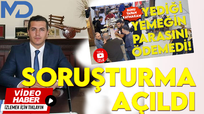 Artvin'de yediği dönerin hesabını ödemeyen kaymakam konuştu!