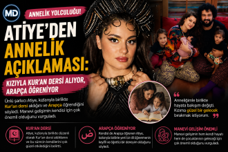 Atiye’den annelik açıklaması: Kızıyla Kur’an dersi alıyor, Arapça öğreniyor