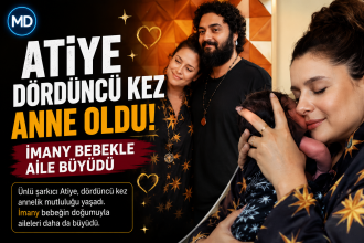 Atiye dördüncü kez anne oldu: Imany bebekle aile büyüdü