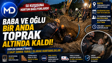  Baba ve oğlu bir anda toprak altında kaldı: Su kuyusuna hortum bağlıyorlardı