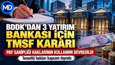 BDDK’dan 3 yatırım bankası için TMSF kararı: Pay hakları devredildi