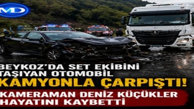 Beykoz’da set ekibini taşıyan otomobil kamyonla çarpıştı: Kameraman Deniz Küçükler hayatını kaybetti