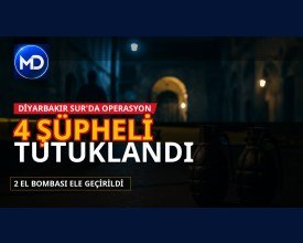 Diyarbakır Sur'da 2 el bombası ele geçirildi: 4 şüpheli tutuklandı