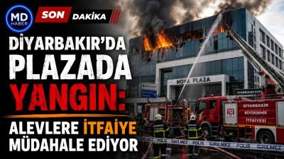 Diyarbakır’da plazada yangın: Alevlere itfaiye müdahale ediyor