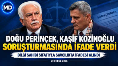 Doğu Perinçek, Kaşif Kozinoğlu soruşturmasında ifade verdi