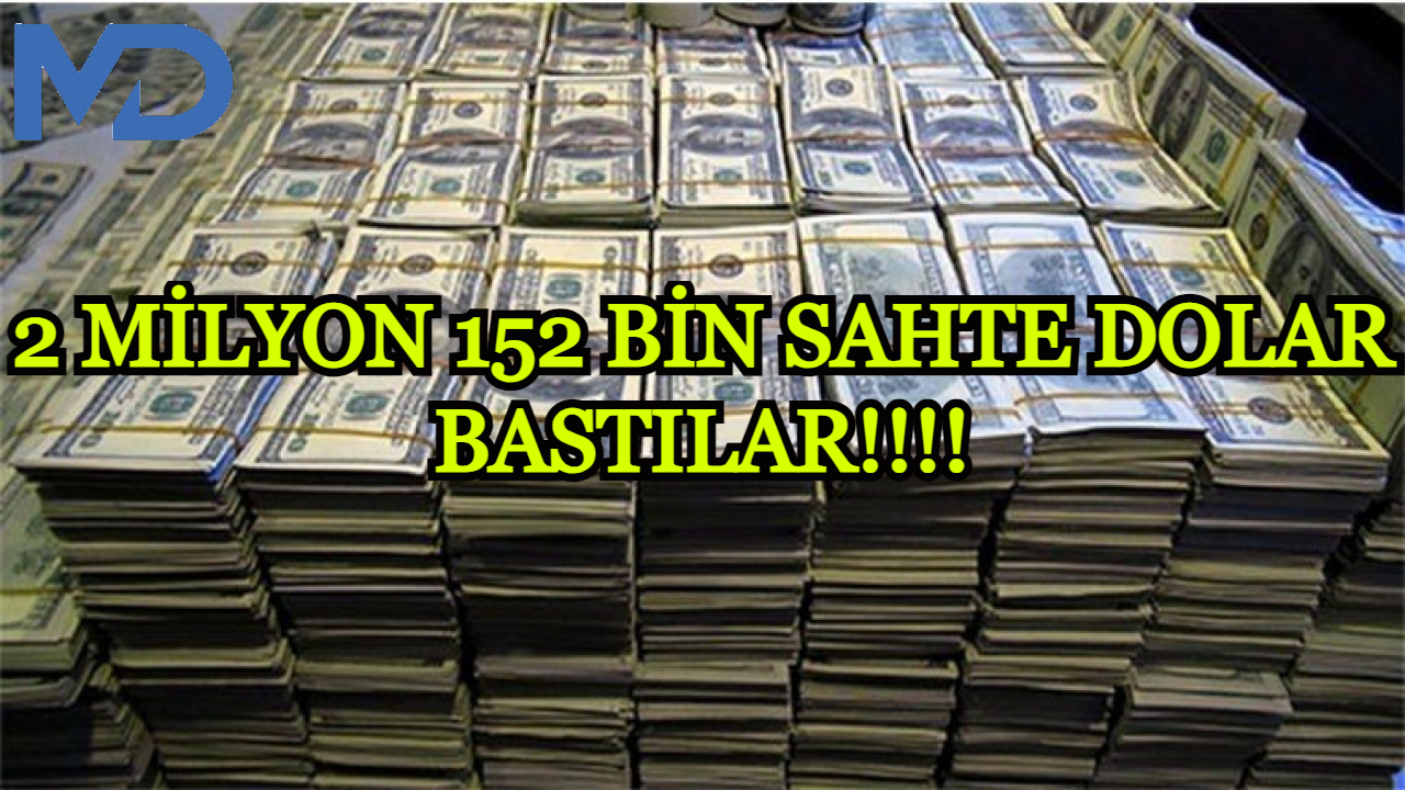 Kocaeli'de matbaa kurup 2 milyon 152 bin sahte dolar bastılar
