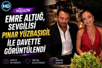 Emre Altuğ, sevgilisi Pınar Yüzbaşıgil ile davette görüntülendi