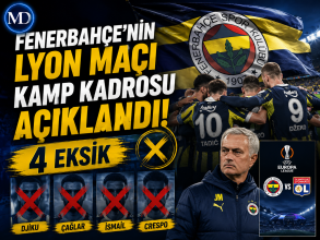 Fenerbahçe’nin Lyon maçı kamp kadrosu açıklandı: 4 eksik