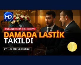 Gaziantep'te damada altın yerine araç lastiği takıldı