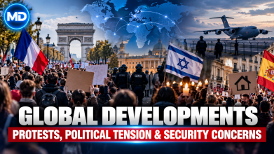 Global Developments: Protests, Political Tension, and Security Concerns Rise