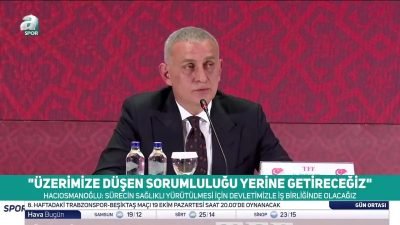 Hacıosmanoğlu’ndan hakem soruşturması açıklaması: Devletle iş birliği mesajı