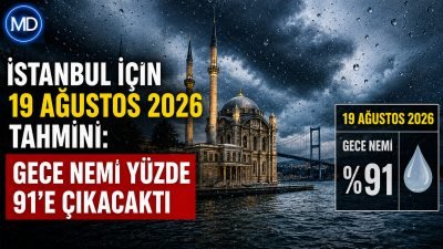İstanbul için 19 Ağustos 2026 tahmini: Gece nemi yüzde 91’e çıkacaktı
