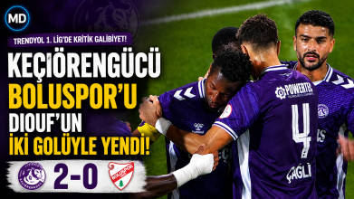 Keçiörengücü, Boluspor’u deplasmanda Diouf’un iki golüyle yendi