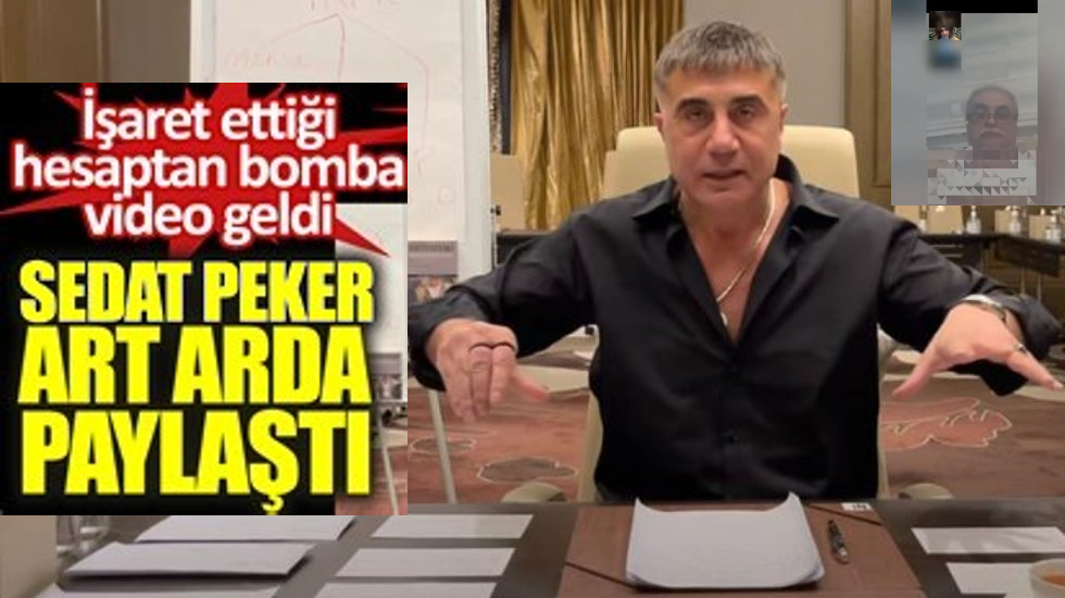 Sedat Peker'in işaret ettiği hesaptan bomba video geldi