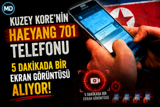Kuzey Kore’nin Haeyang 701 telefonu 5 dakikada bir ekran görüntüsü alıyor