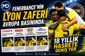 Fenerbahçe’nin Lyon zaferi Avrupa basınında: 18 yıllık hasrete geniş yer