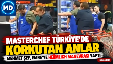 MasterChef Türkiye’de korkutan anlar: Mehmet Şef, Emre’ye Heimlich manevrası yaptı