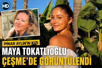 Pınar Aylin’in kızı Maya Tokatlıoğlu Çeşme’de görüntülendi