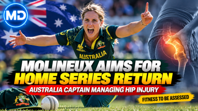 Australian Skipper Molineux Aims for Home Series Return Despite Injury