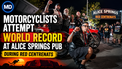 Motorcyclists Attempt World Record at Alice Springs Pub During Red CentreNATS