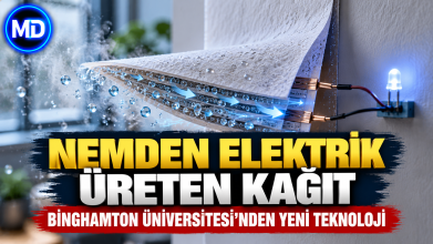 Binghamton Üniversitesi’nden nemi elektriğe çeviren kağıt tabanlı jeneratör