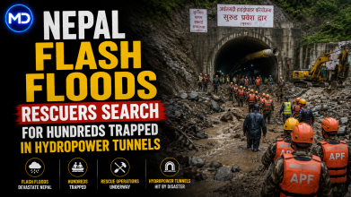 Nepal Flash Floods: Rescuers Search for Hundreds Trapped in Hydropower Tunnels