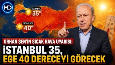 Orhan Şen’in sıcak hava uyarısı: İstanbul 35, Ege 40 dereceyi görecek