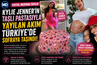 Kylie Jenner’ın taşlı pastasıyla yayılan akım Türkiye’de sofraya taşındı