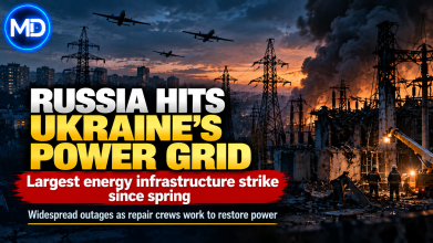 Russia Hits Ukraine Grid in Largest Energy Infrastructure Strike Since Spring