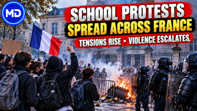 School Protests Spread Across France as Tensions Rise and Violence Escalates