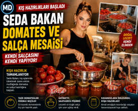 Seda Bakan kış hazırlıklarına başladı: Domates ve salça mesaisi