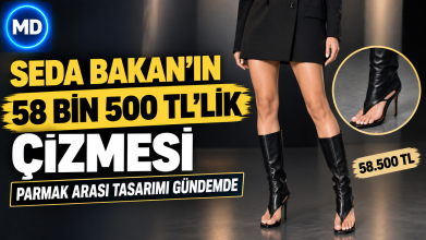 Seda Bakan’ın 58 bin 500 TL’lik parmak arası çizmesi gündemde