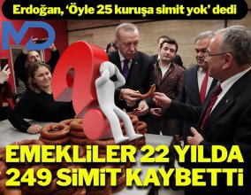 Erdoğan ''Öyle 25 kuruşa simit yok''