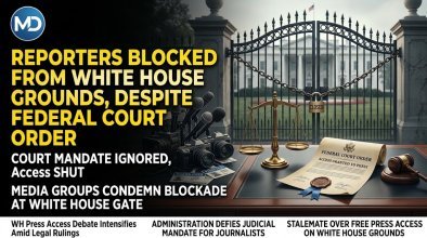 Reporters Blocked From White House Grounds Despite Federal Court Order