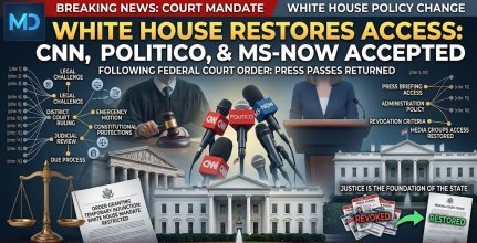 White House Restores Access to CNN, Politico and MS NOW Following Federal Court Order