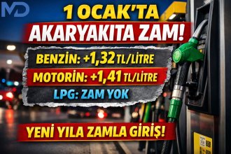1 Ocak’ta Akaryakıta Zam Şoku. İşte Yeni Fiyatlar!
