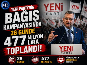 YENİ Parti’nin bağış kampanyasında 26 günde 477 milyon lira toplandı