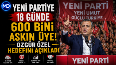 YENİ Parti’ye 18 günde 600 bini aşkın üye: Özgür Özel hedefini açıkladı