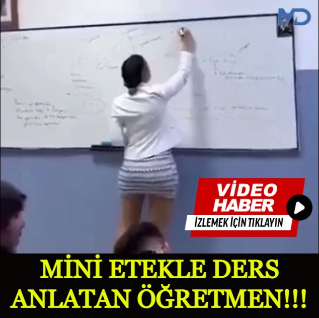 Mini etekle ders anlatan öğretmenden eleştirilere yanıt