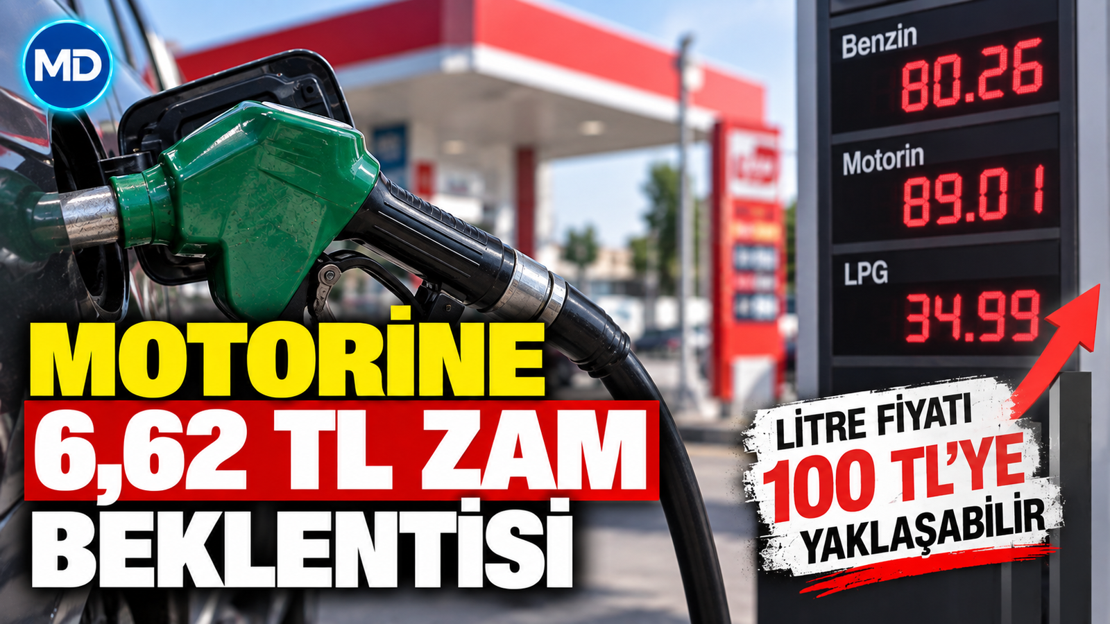 Motorine 6,62 TL zam beklentisi: Litre fiyatı 100 TL’ye yaklaşabilir